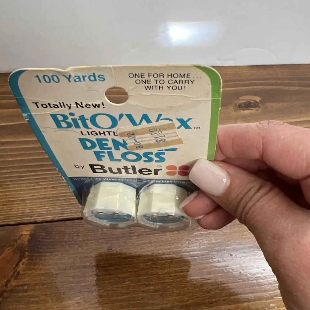 Vintage BitO’Wax Dental Floss By Butler 100 Yds New